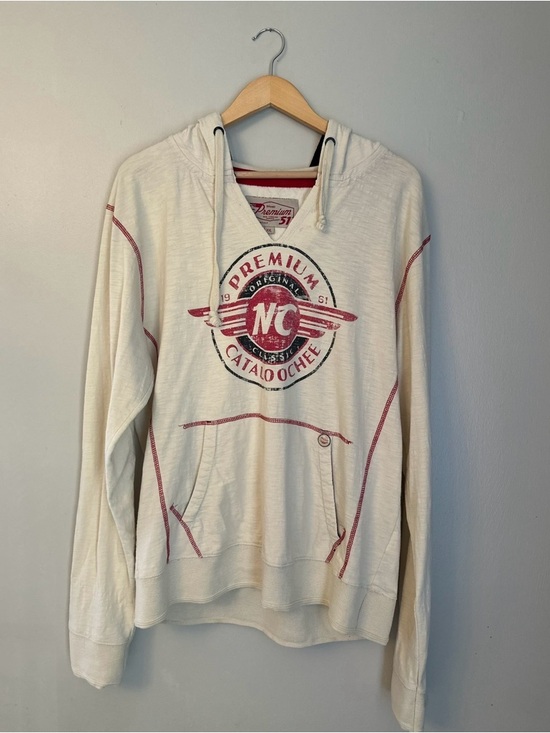Red thread Other - Premium NC Graphic Hoodie Sweater Cream with Red Trim #vintageinspired #y2k XXL